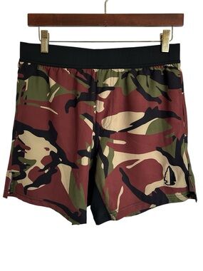 Tachuntfish Shorts Mens M Green Camo Performance Gym Training Weightlifting